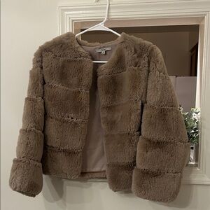 Papaya Tan Teddy Jacket